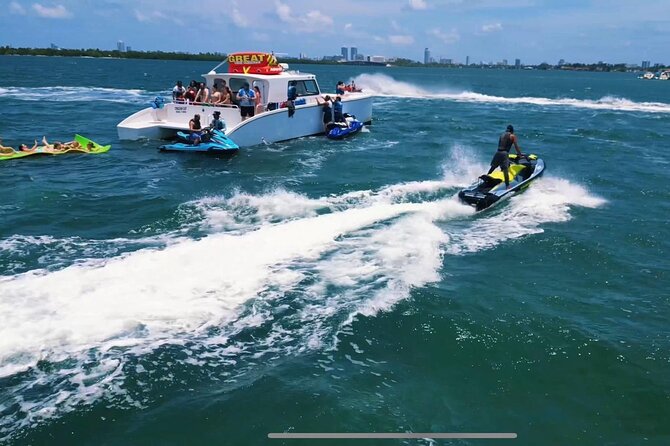 3 Hour Party Boat Jet ski Banana Tube and open bar in Miami - Price and Value: What $179 per Person Really Covers