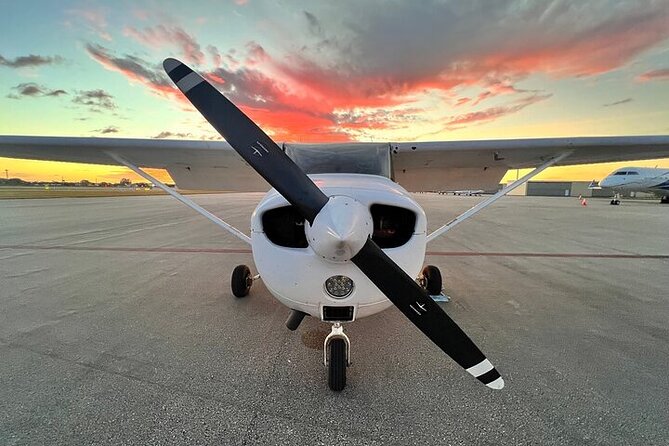 45-Minute Miami Beach Sunset Breathtaking Flight Tour - South over Biscayne Bay and Key Biscayne: learning Miami fast