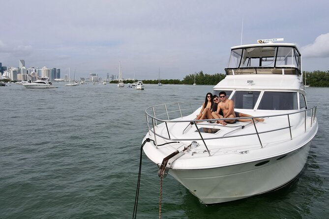 52' Yacht Rental in Miami Beach with Experienced Captain - Wildlife Spotting: Dolphins, Manatees, and Fish (With Realistic Expectations)