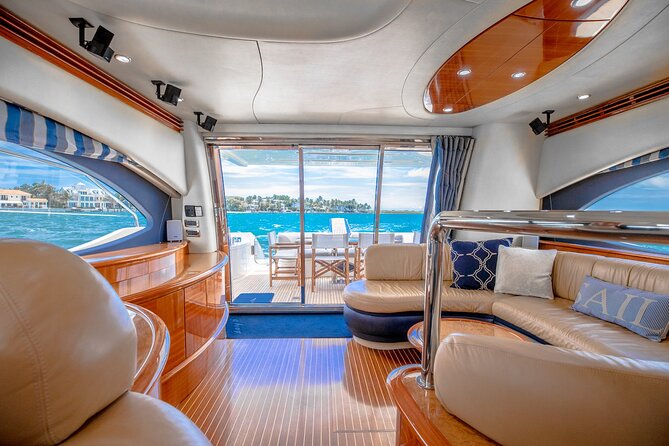 62' Azimut Yacht Charter - What’s Included Onboard: Sodas, Water, Ice, and 8-Hour Champagne