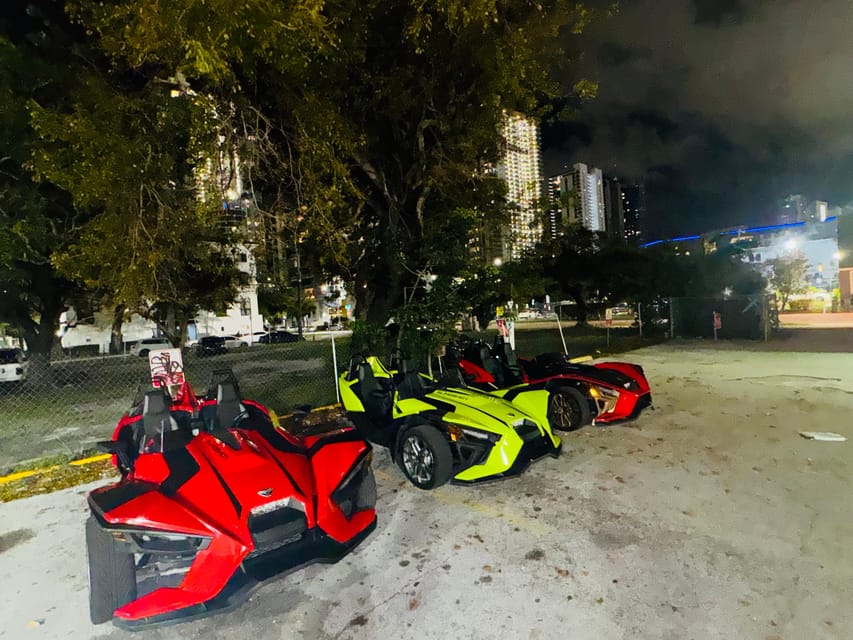 Affordable Polaris Slingshot - Hourly Rentals Available - Free Delivery in Brickell, Wynwood, Downtown Miami, and Bayside