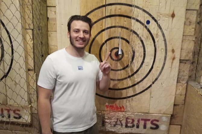 Axe Throwing Axeperience 90 Min - What you actually get: equipment, music, drinks, and a guide