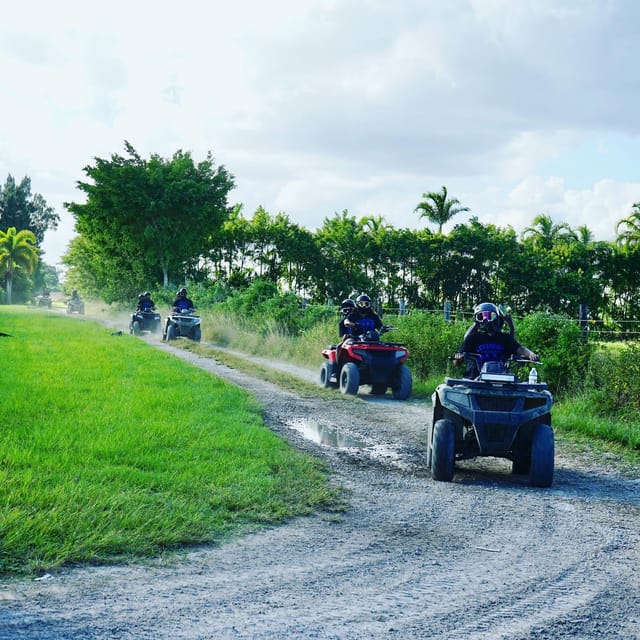 Best-Selling Miami ATV: Day or Night Ride w/ FREE Pics+Video - Terrain breaks with sunflower plantations and sunset views