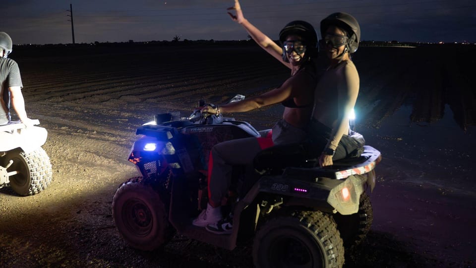 Best-Selling Miami ATV: Day or Night Ride w/ FREE Pics+Video - The ride format: how many people fit and how sharing a quad works