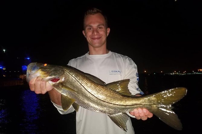 Biscayne Bay Night Fishing Charters - Cruising past Miami icons while the night gets going
