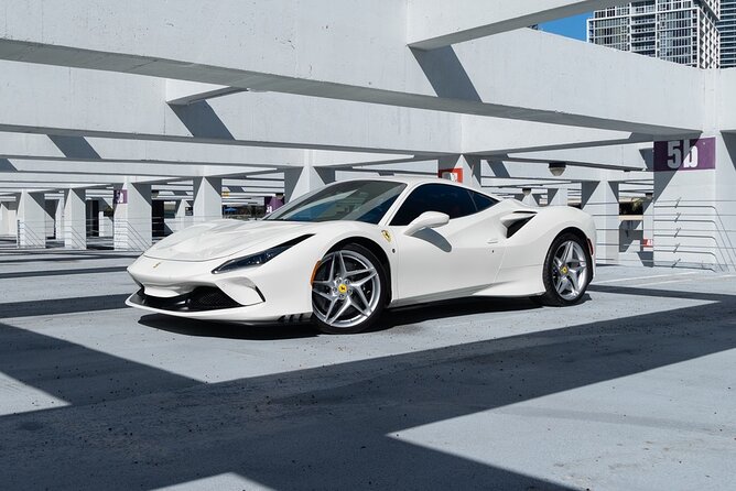 Ferrari F8 Tributo - Supercar Driving Experience Tour in Miami, FL - The drive loop: Miami Beach views, downtown roads, and Venetian Islands energy