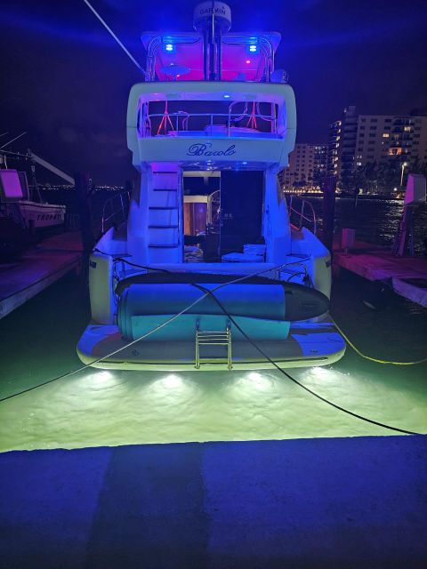 From North Bay Village: Private Boat Party with Champagne - Food and Drinks: Champagne, Coolers, and How Extra Options Work