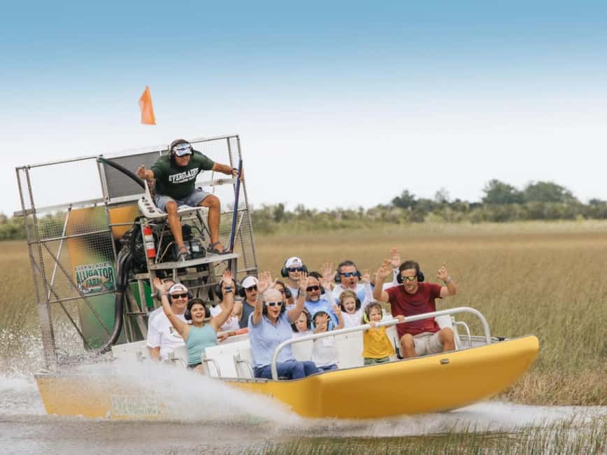 Homestead: Everglades Alligator Farm Entry and Airboat Ride - From boat to farm: feeding demos and the alligator handling shows