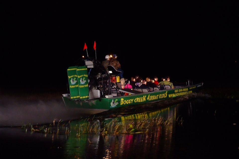 Kissimmee: Boggy Creek Airboats Adventures Night Tour Ticket - Entering Boggy Creek: check-in time, where to meet, and what to wear