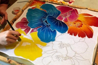 Make and Paint a Malaysian Batik Scarf in Aventura, Florida - Meeting Munirah Rimer in Her Studio Setting