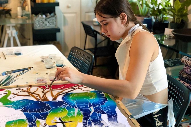 Make and Paint a Malaysian Batik Scarf in Aventura, Florida - Getting Comfortable With the Tjanting Tool
