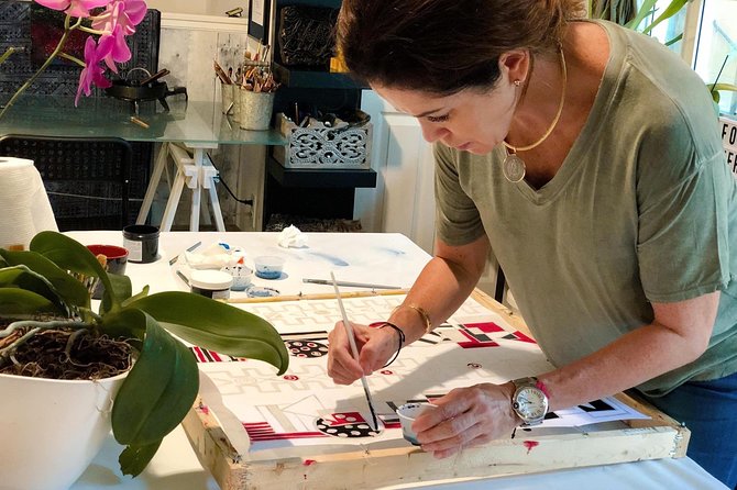 Make and Paint a Malaysian Batik Scarf in Aventura, Florida - The Hands-On Part: What Your Painting Time Feels Like