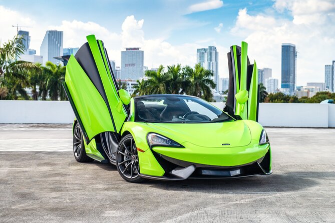 McLaren 570S Spyder - Supercar Driving Experience Tour in Miami, FL - Keys, skyline views, and why this Miami Beach supercar drive works