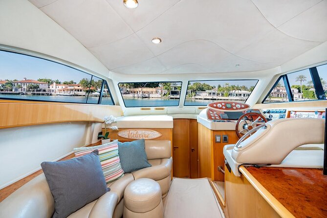Miami 2 Hours Private Yacht Tour for 13 ppl on a 50 ft Yacht - Bring your own drinks: cooler, ice, and how to plan a smooth “floating party”