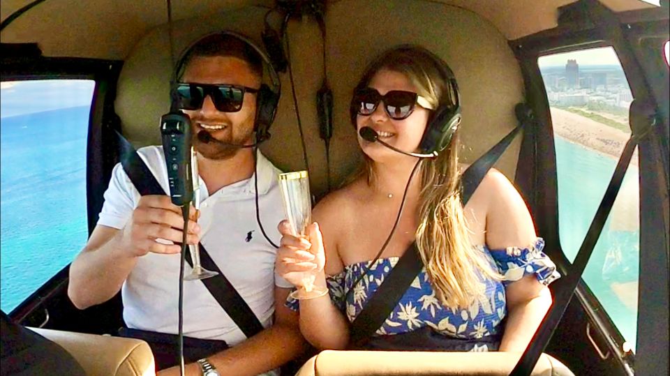Miami: 30-Minute Private Helicopter Tour with Champagne - The aerial route: from Miami Beach to Biscayne Bay and Key Biscayne