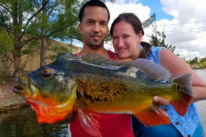 Miami Airport Lakes Peacock Bass Fishing Trip (1 to 4 ppl) - Blue Lagoon canals: the core 4-hour peacock bass fishing block