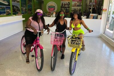 Miami Beach Bicycle Rental - What You Actually Get: Beach Cruiser + Helmet, Lock, and Water