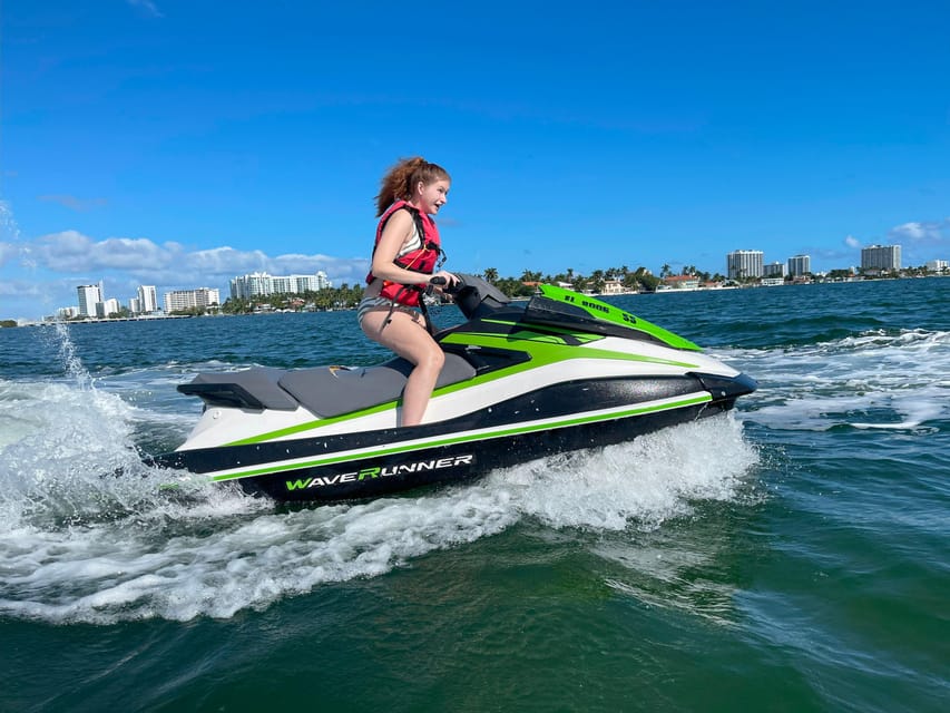 Miami Beach Jet Ski Rentals 1 Ski for 1 Person 60 Min - What’s Included: Turning $150 Into Actual Riding Time