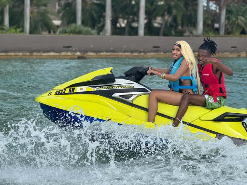 Miami Beach: WaveRunner 1 Hour Rental & 1 Hour Boat Ride - The Miami Beach channel cruise: a calmer intro with big views
