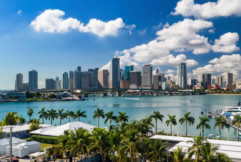Miami Bus Tour Flamingo Open Air Trolley Bus Tours City Tour - Star Island and Port of Miami: big views, quick look