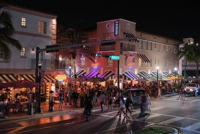 Miami by Night: City and Beach Lights Panoramic Tour - The Middle Zones: Espanola Way, SoundScape Park, and Night-Scene Energy