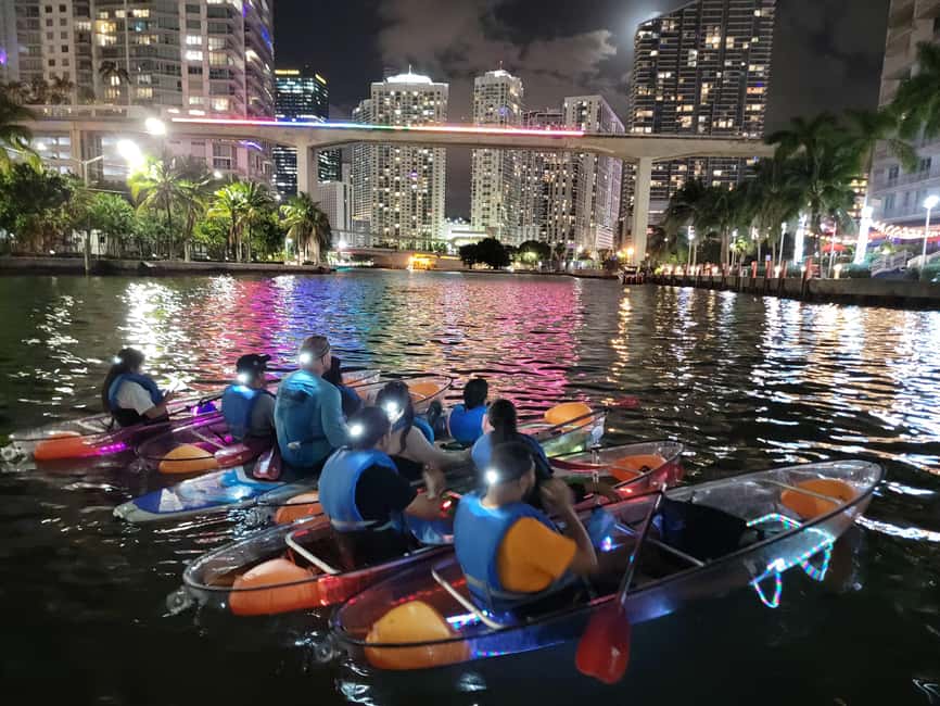 Miami: Guided LED-Lit Kayak Night Tour with Drinks - Key Points Before You Go