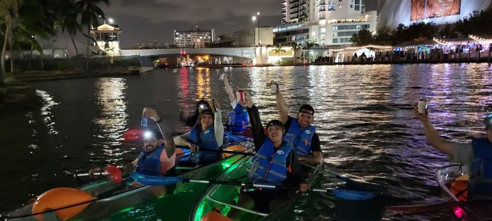 Miami: Guided LED-Lit Kayak Night Tour with Drinks - Down the Miami River: Bars, Restaurants, and Yacht Energy at Night