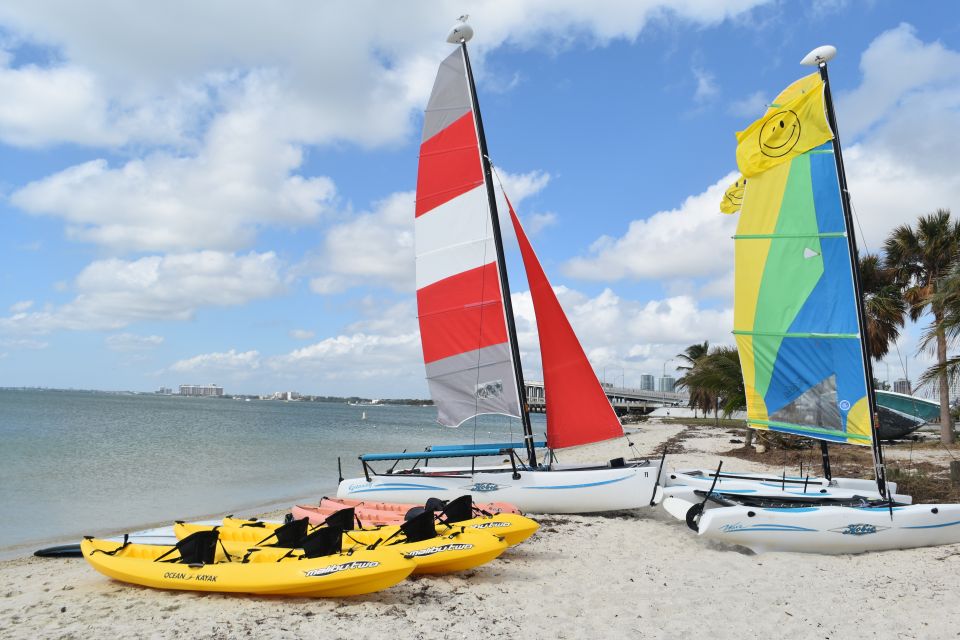 Miami: Hobie Cat Sailing - Check-in in real life: ID, paperwork, and names