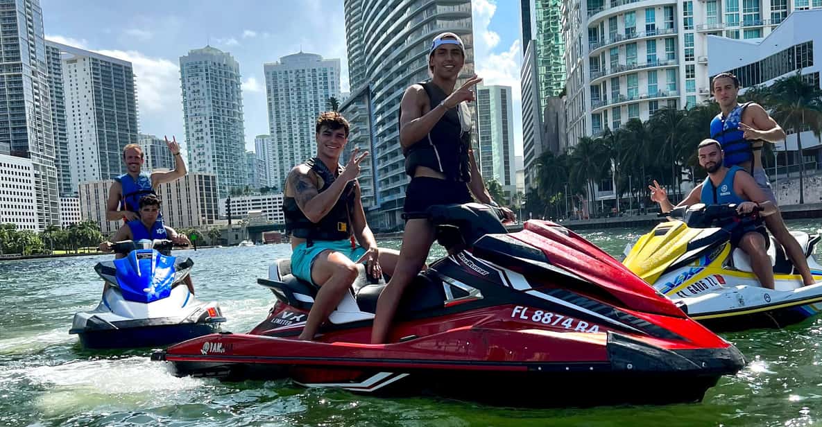 Miami: Jet Ski Adventure with Complimentary Speed Boat Ride - Biscayne Bay for 1 hour: Training first, speed if you want it