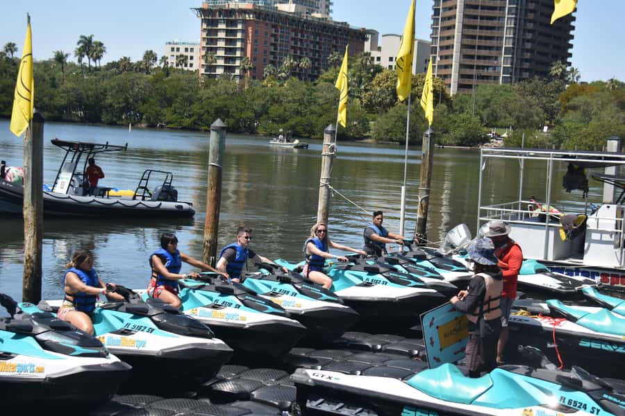 Miami: Jet Ski and Parasail - Where it starts at Pier 9, Dinner Key Marina