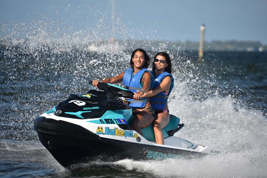 Miami: Jet Ski and Parasail - Jet ski time: Miami skyline views from Biscayne Bay