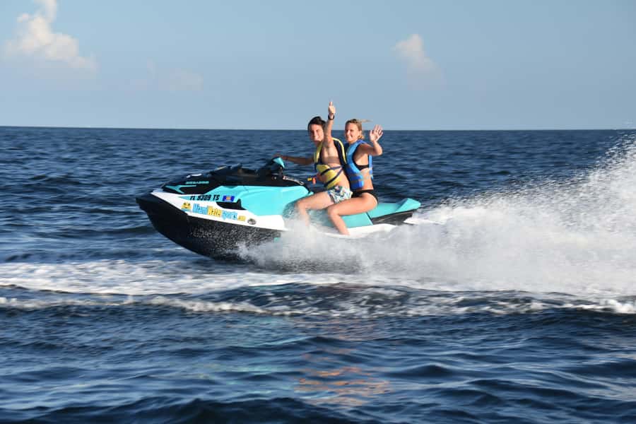Miami: Jet Ski and SpeedBoat - Sea-Doo Power in Calm Bay Water