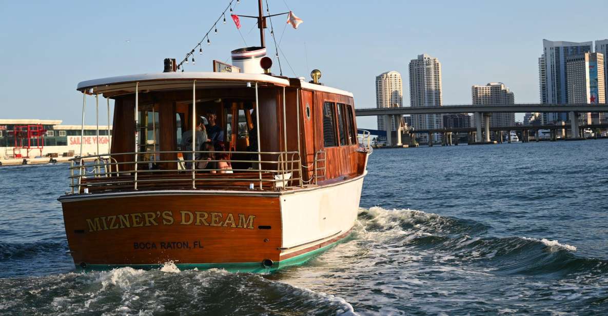 Miami: Miami Skyline Vintage Yacht Cruise, - Route highlights: Miami River, then islands and the modern bayfront