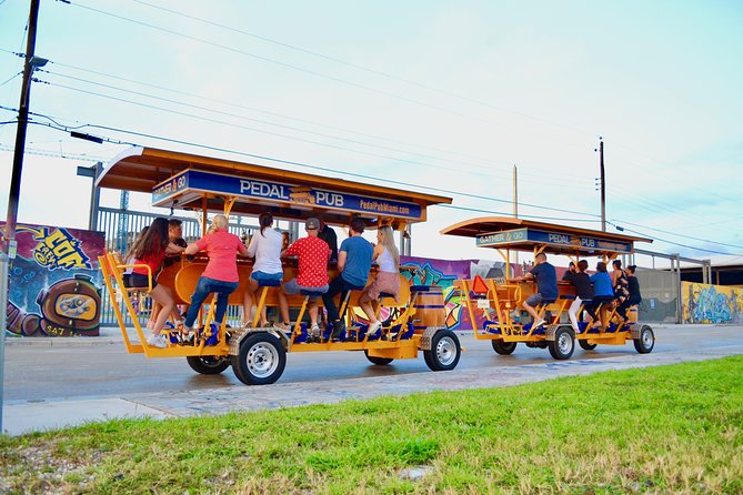 Miami Pedal Pub: Arts District Party Bike Pub Crawl - Wynwood on a Pedal Pub: how the ride changes the sights