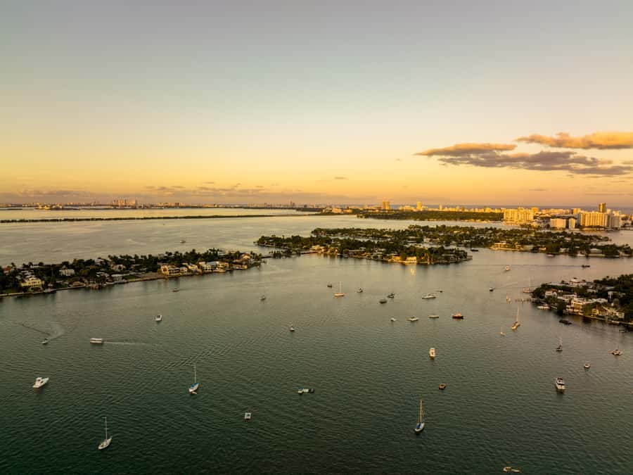 Miami: Private Sunset Helicopter Tour - Coconut Grove to Coral Gables: Trees, Waterfronts, and Golden Light