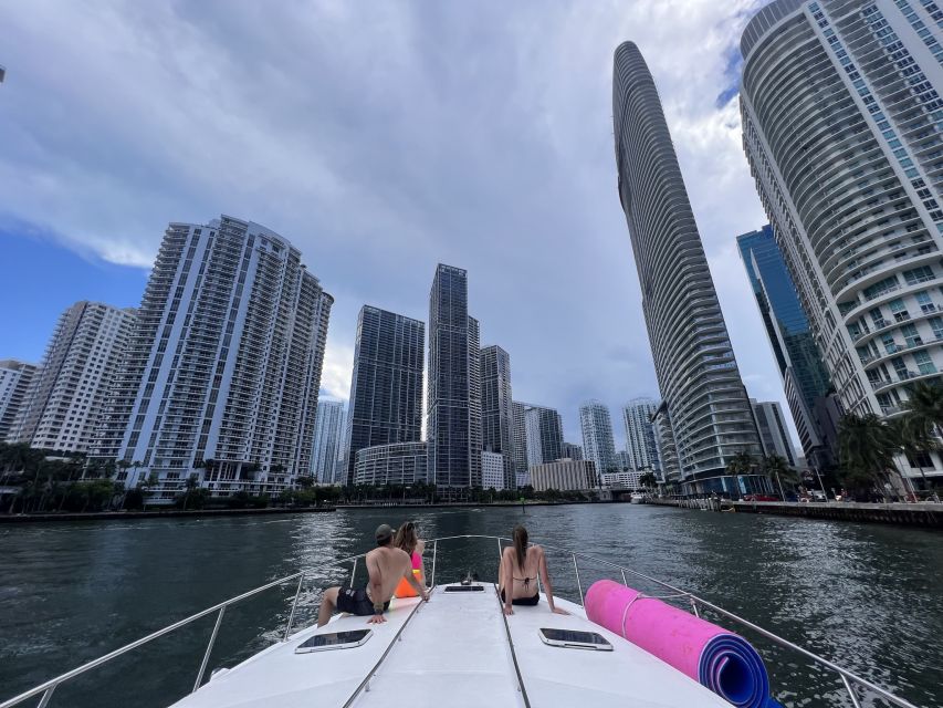 Miami: Private Yacht Rental Tour with Dolphins and Snorkel - North Miami, Indian Creek Island, and the Millionaire’s Bunker Pass-By