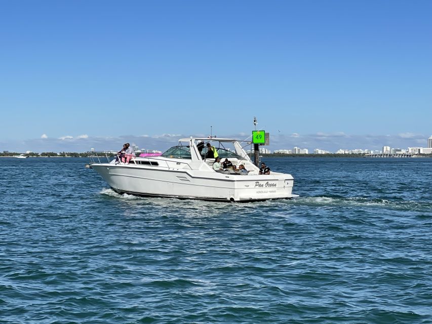 Miami: Private Yacht Rental Tour with Dolphins and Snorkel - Sandbar Anchor Stop: Snorkel-Ready, Warm-Water Swimming Time