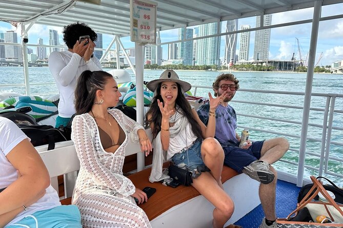 Miami Snorkeling Adventure off a Secluded Island - On the boat: music, water toys, and comfort basics