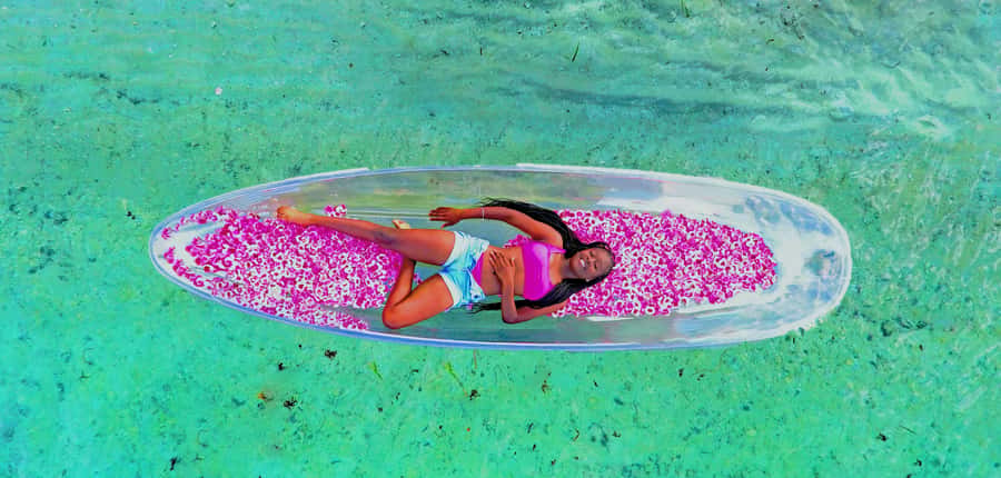 Miami/South Beach: Clear Kayak Photoshoot with Drone - Drone Photography Over the Transparent Kayak: The Look You’re Paying For