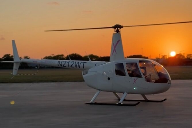 Miami Sunset Private Helicopter Flight - Hard Rock Stadium and the South Beach stretch: landmarks you can name