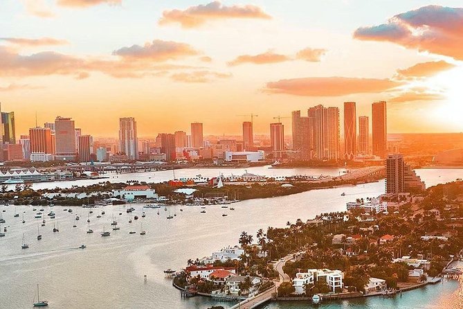 Miami Sunset Private Helicopter Tour - Flying over Key Biscayne, South Beach, and the Biscayne Bay “set pieces”
