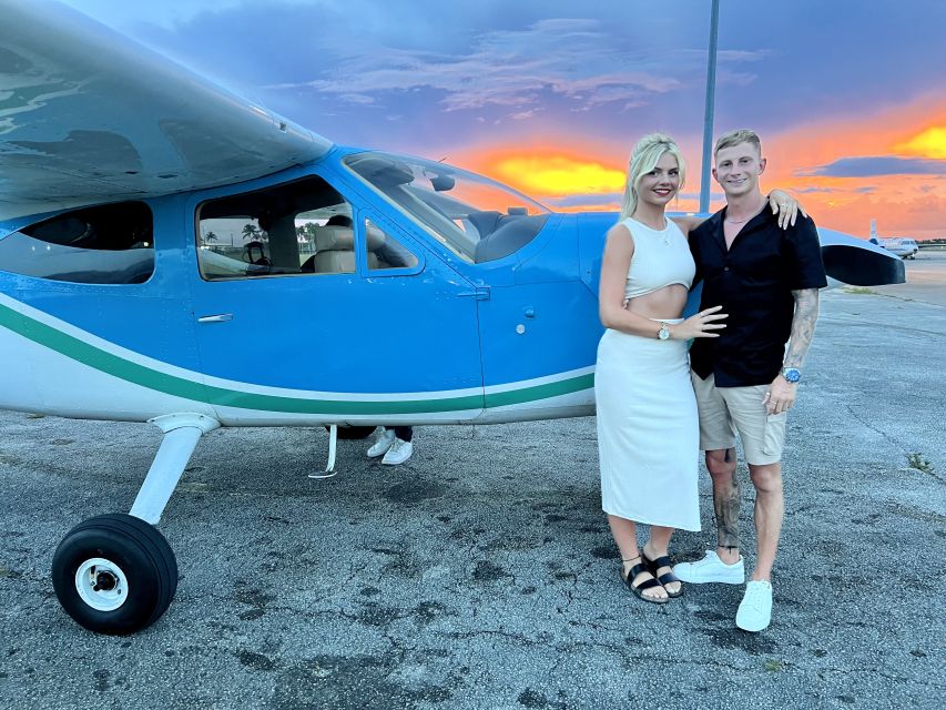 Miami Sunset: Private Luxury Airplane Tour - The Cessna 177 Cardinal setup: comfort, safety, and sound