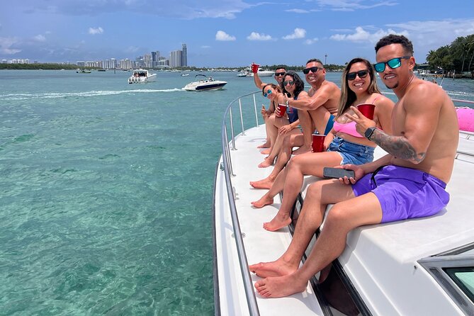 Miami Yacht Party – Discover Secret Spots w/ Captain & Drinks - Captain-led experience: the vibe varies, and the best captains run the show