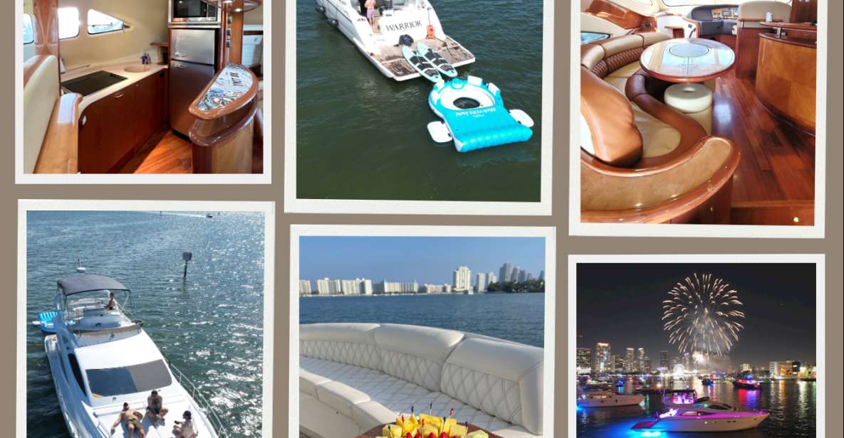 Miami Yacht Rental with Jetski, paddleboards, Inflatables - Inflatables and Paddleboards: The Float-Party Setup