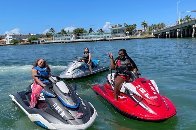 One Hour Jet Ski Adventure Through the Heart of Miami - From Miami Beach to Biscayne Bay: the boat ride setup