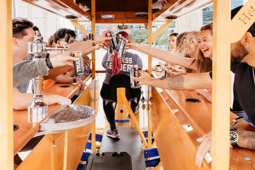 Pedal Pub Miami: Art District Party Bike Pub Crawl - The 2-Hour Route: Three Pedal Segments and Two Drink Breaks