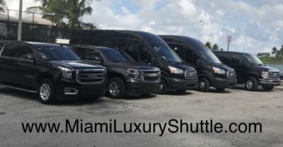 Port of Miami Shuttle to Miami Airport or Hotel in Miami - The van experience: Sprinter or Ford Transit up to 14 passengers