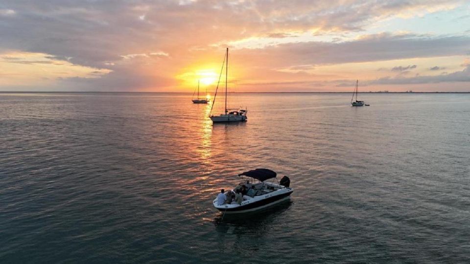 Private Sunset and Night Cruise in Miami with skyline views - The private boat setup: music, cooler, ponchos, and real safety
