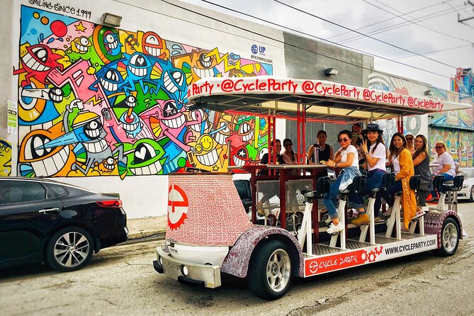 Wynwood Party Bike Happy Hour Crawl - Guides Who Keep the Party on Track: Marta, Uzi, Simon, Chris
