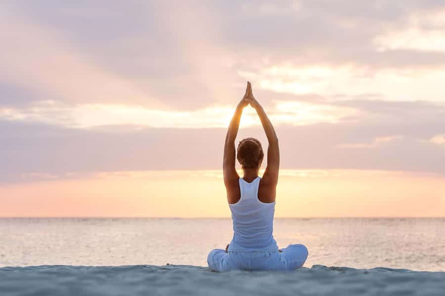 Yoga on the Beach in South Beach - Outdoor Reality Check: Towel, Sand, and Sun-Fit Comfort
